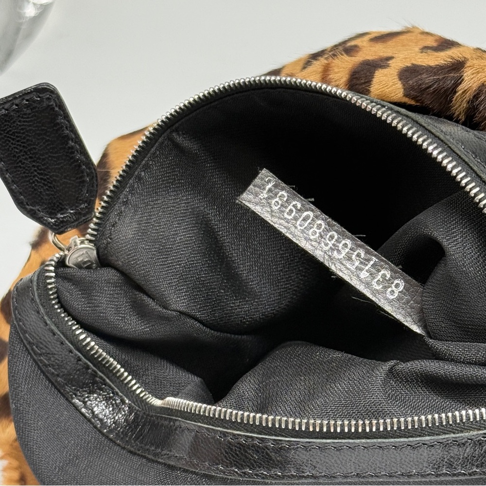 Fendi Leopard Print Hobo Bag with Black Accents - Picture 11 of 15